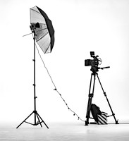 Saz Atherton_Studio before a shoot