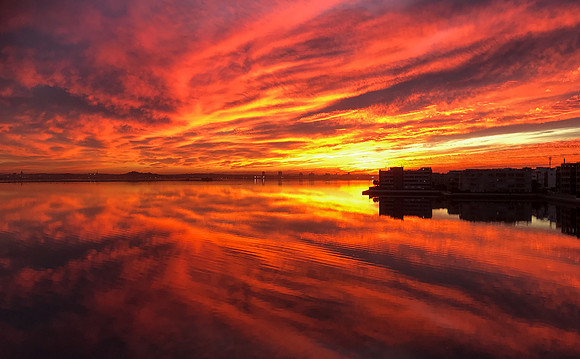 John Saunders_Sunset over the Lake of Tunis