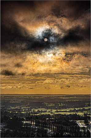 Chris Walker_Sun and Moon over Box Hill