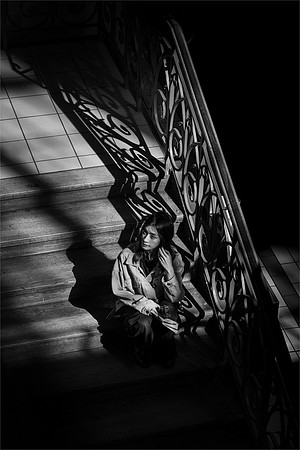 David Zinzan_The girl on the stairs