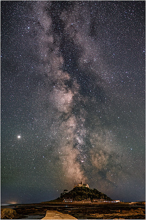 John Atherton_Marizion Jupiter and the milky way