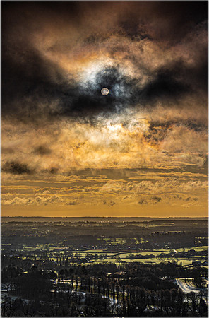 Chris Walker_Sun and Moon over Box Hill