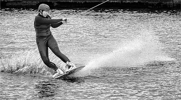 David Newman_Wakeboarding at North Greenwich
