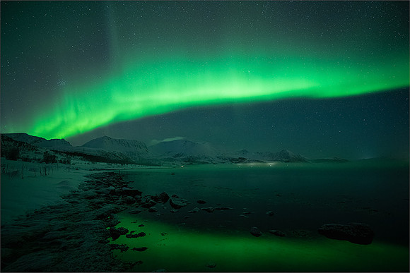 Ben Carrick_Norwegian Aurora Dancing Over Bucksnesfjorden