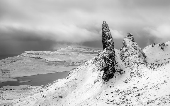 John Boyer_Snowy old man of storr